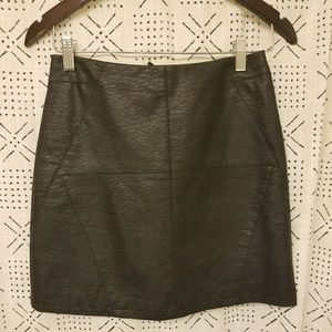 Faux leather H&M mini skirt